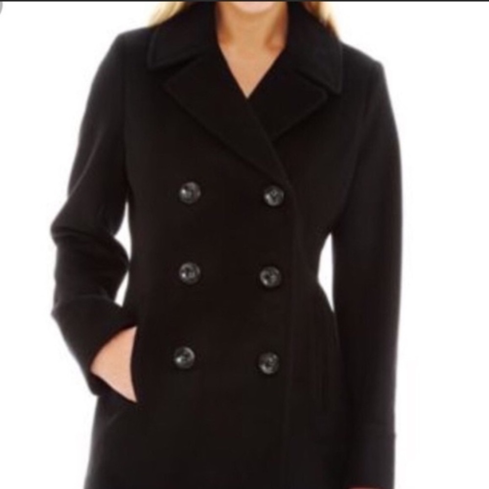 GAP Black Double Breasted Peacoat Blazer Jacket - Size Small
